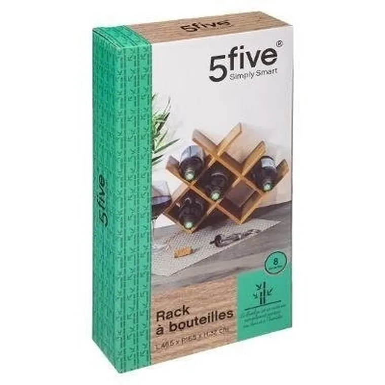 Atmosphera, bambusowy stojak na wino, 8 butelek