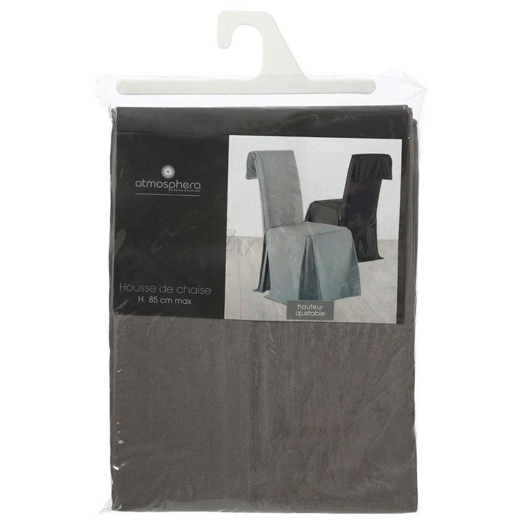 Atmosphera, bawełniany pokrowiec na krzesło, szary