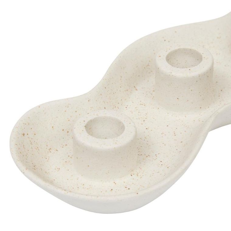 Atmosphera, Cherry, ceramiczny świecznik na 4 długie świece, 32,5-4,4-11,2 cm