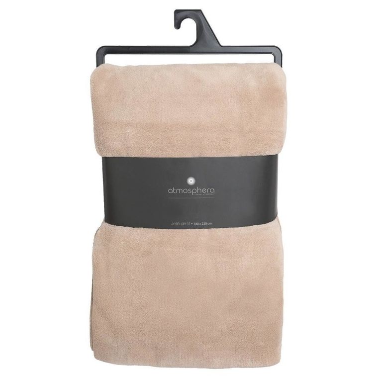 Atmosphera, ciepły koc, 180-230 cm, kremowy