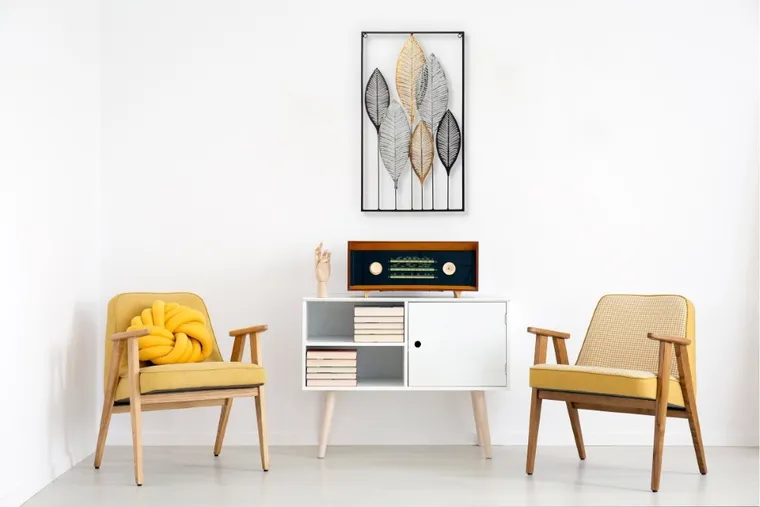 Atmosphera, dekoracja ścienna, Deco, z motywem liści, 37-65 cm