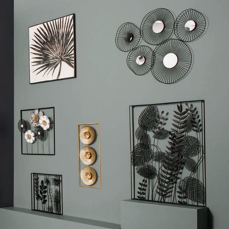 Atmosphera, dekoracja ścienna z metalu, Flower, 50-50 cm