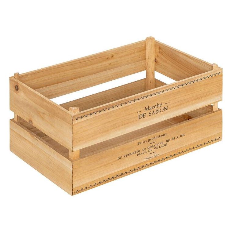 Atmosphera, drewniane skrzyneczki, Little Cottage, 2 szt.