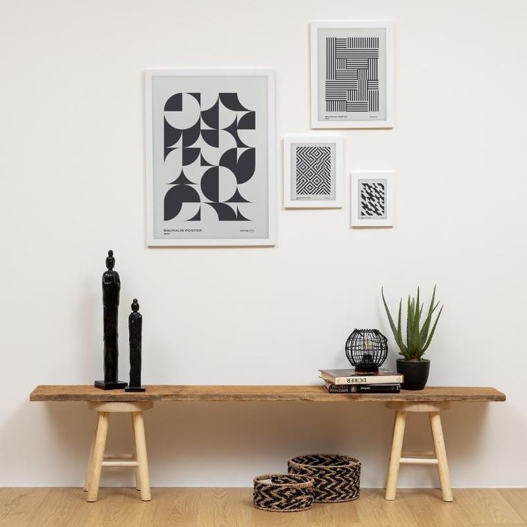 Atmosphera, drewniany stołek, Nyar, średnica 28 cm