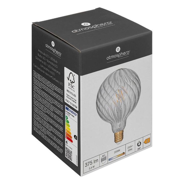 Atmosphera, duża żarówka ozdobna LED G125