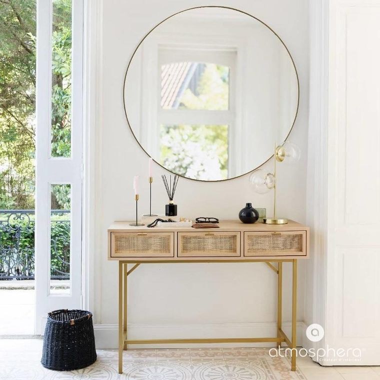 Atmosphera, duże, okrągłe lustro Alice, Ø 100 cm