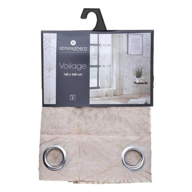 Atmosphera, firanka do salonu na przelotkach, Mia, 140-240 cm