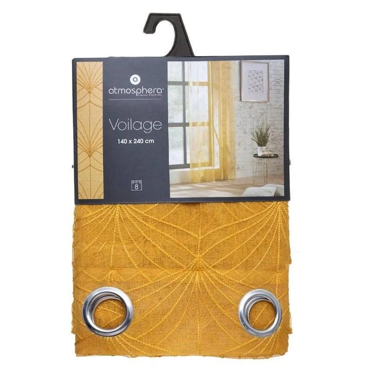 Atmosphera, firanka do salonu na przelotkach, Mia, 140-240 cm