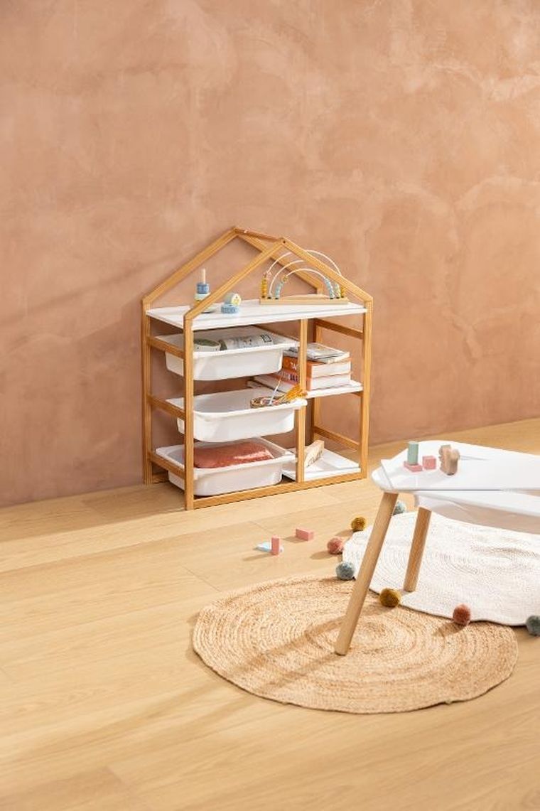 Atmosphera for kids, Bako, regał, domek na zabawki, 68-30-82 cm