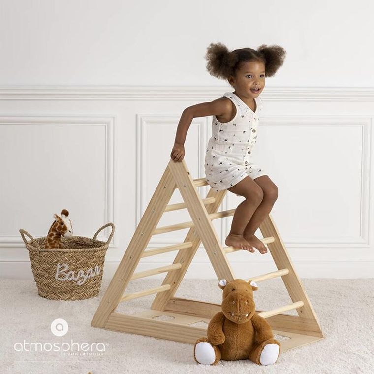 Atmosphera for kids, drewniany trójkąt do wspinania