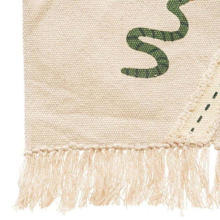 Atmosphera for kids, dywan do pokoju dziecięcego jungle, mapa, bawełniany, 150-100 cm