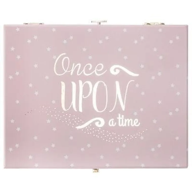 Atmosphera for kids, kuferek na biżuterię z pozytywką i lusterkiem, różowy