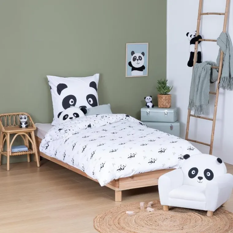 Atmosphera for kids, pościel dziecięca, bawełniana, Panda, 140-200 cm