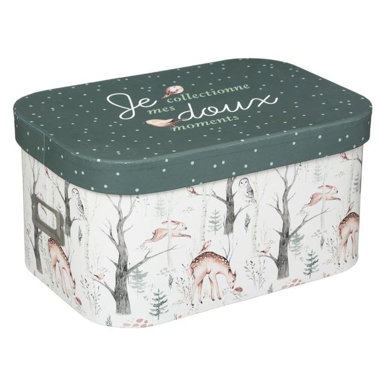 Atmosphera for kids, pudełka ozdobne z pokrywą, Leśni Przyjaciele, 3 szt.