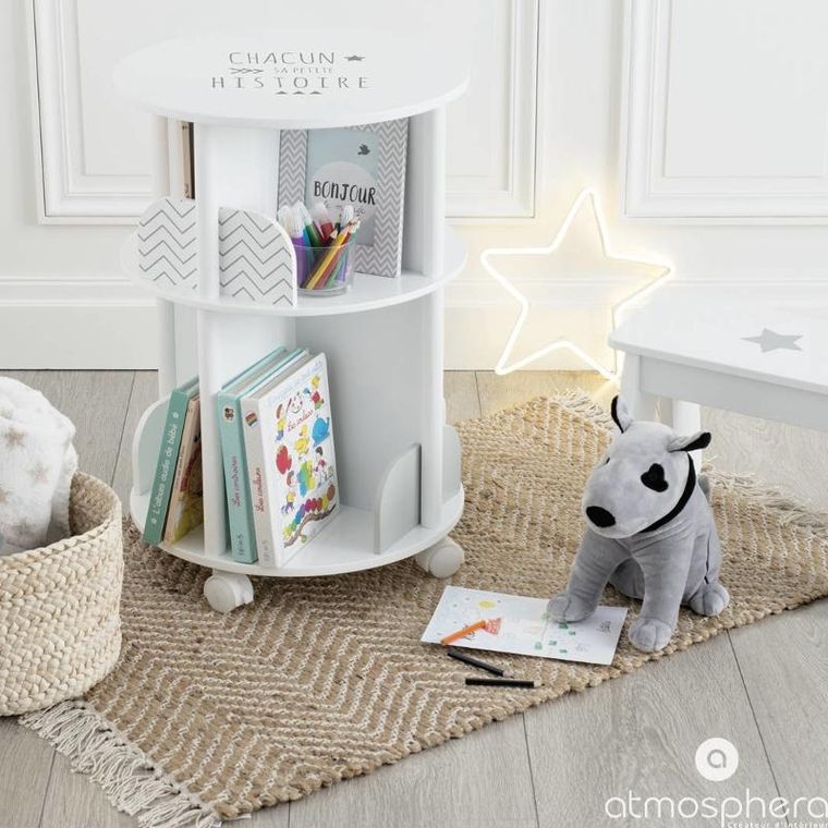 Atmosphera for kids, regał na książki, okrągły