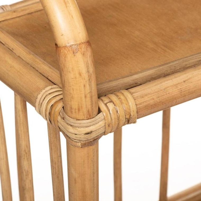 Atmosphera for kids, regał na książki, z rattanu, 2 poziomy