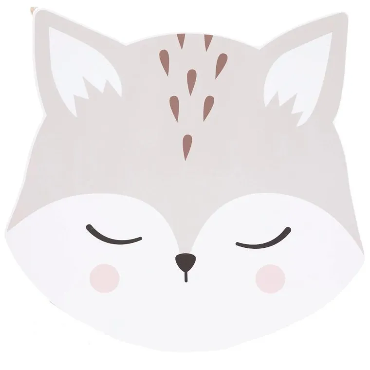 Atmosphera for kids, stolik dla dziecka, lisek, z sosnowymi nóżkami, 43 cm