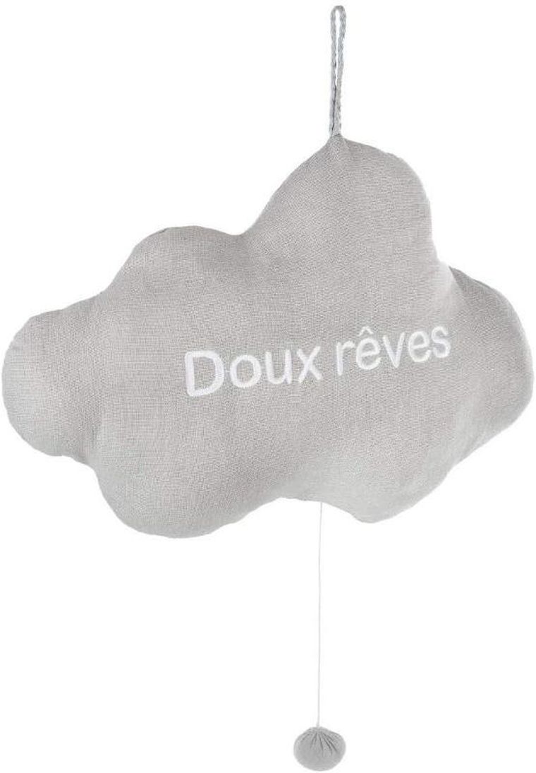 Atmosphera for kids, wisząca zabawka dla dzieci, chmurka, z muzyką, 30 cm