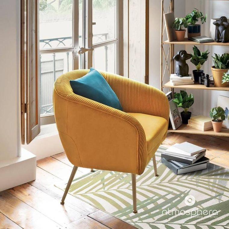 Atmosphera, fotel welurowy, Solaro