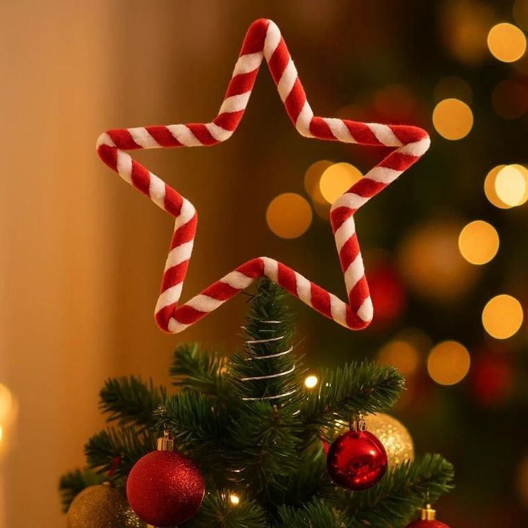 Atmosphera, gwiazda na czubek choinki, 19 cm