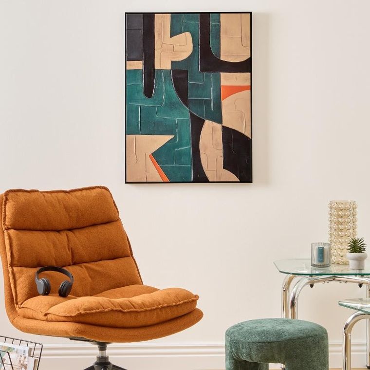 Atmosphera, Jin, pufa tapicerowana łuk, 38 cm