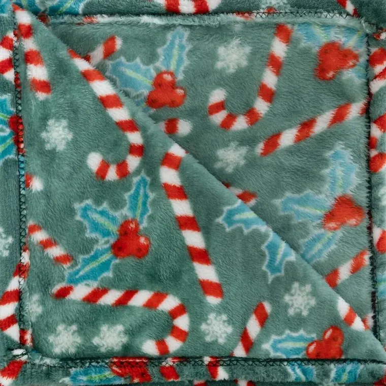 Atmosphera, koc polarowy, ze świątecznym wzorem, 130-180 cm