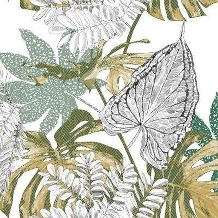 Atmosphera, komplet pościeli bawełnianej dla 2 osób, Monstera, 240-220 cm