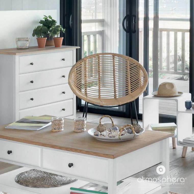 Atmosphera, krzesło wypoczynkowe, Laora, rattanowe