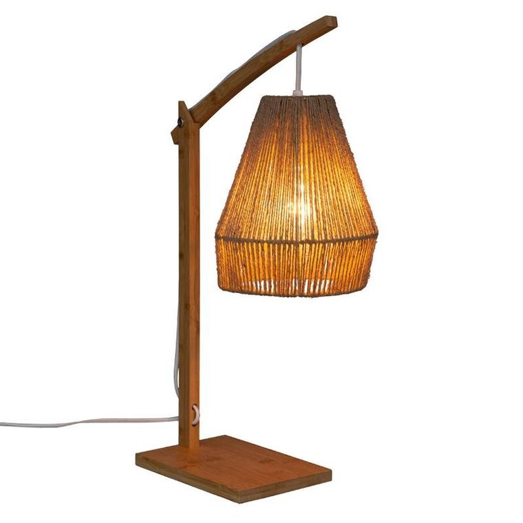 Atmosphera, lampa bambusowa stołowa, Palm, 55 cm