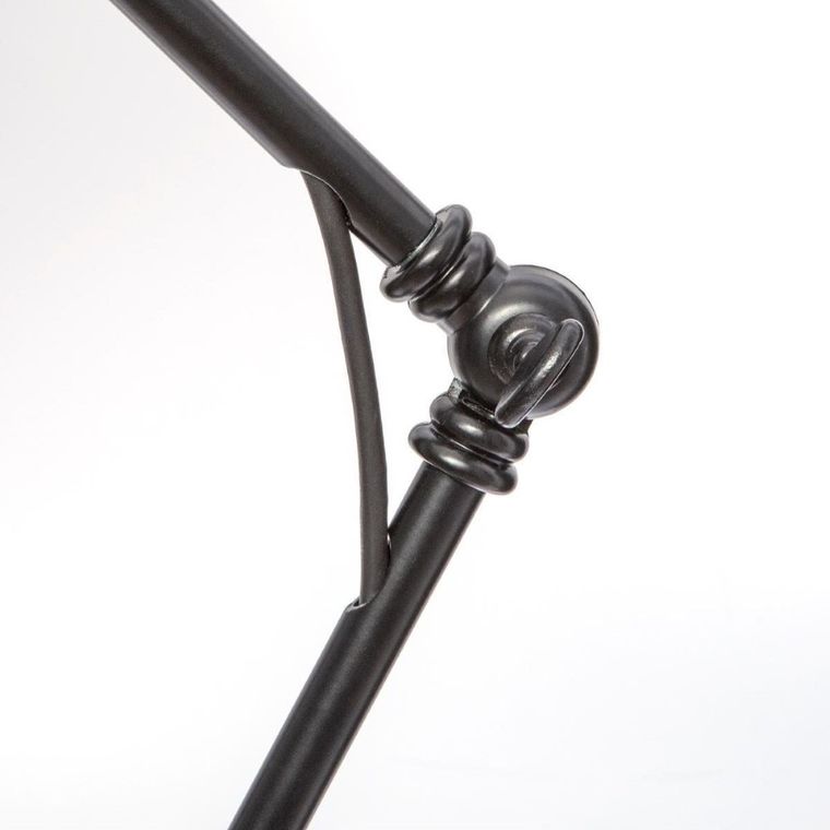 Atmosphera, lampa na biurko, Aude, metalowa, 62 cm, czarna