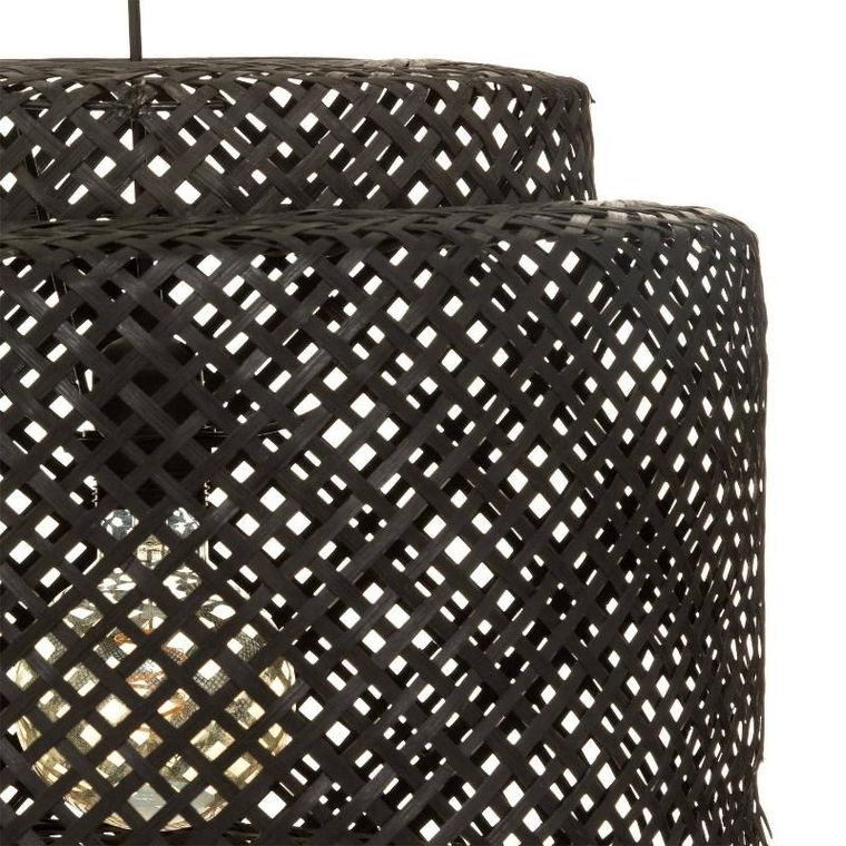 Atmosphera, lampa wisząca, Liby, z ażurowym kloszem z bambusa, ø 40 cm