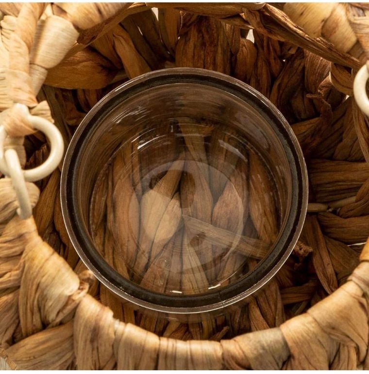 Atmosphera, lampion dekoracyjny z hiacyntu wodnego, Ø 16 cm