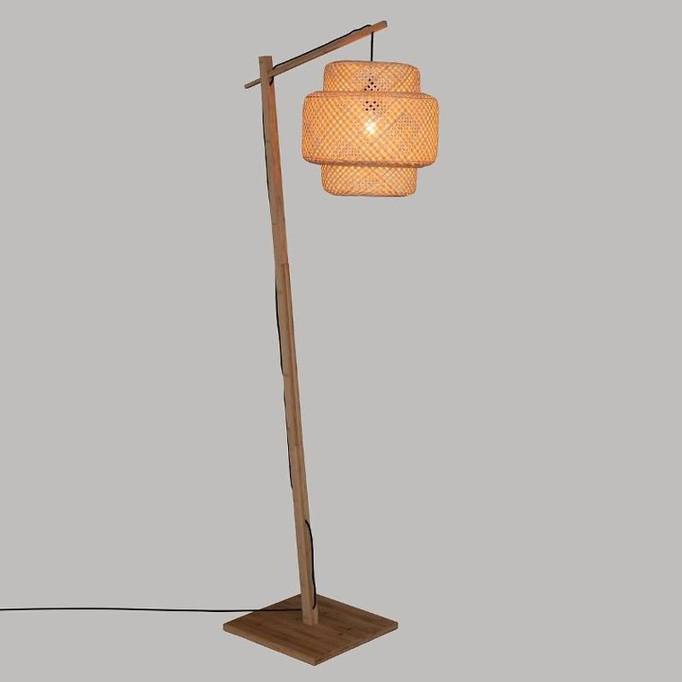 Atmosphera, Liby, lampa podłogowa, bambus, 171 cm
