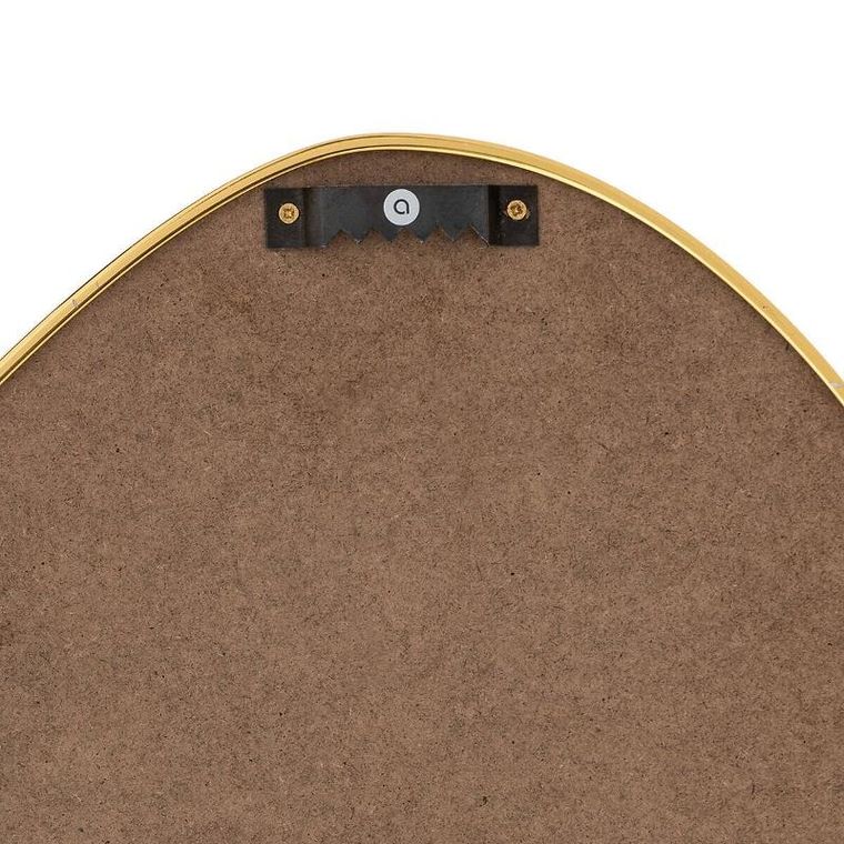 Atmosphera, lustro wiszące asymetryczne, Roman, złote, 60 x40 cm