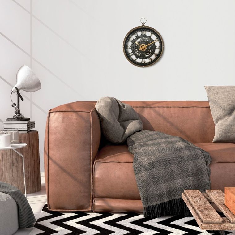 Atmosphera, Meca, zegar ścienny z widocznym mechanizmem, Ø 27 cm