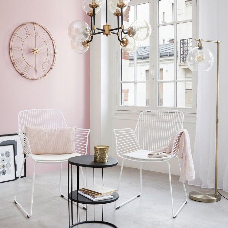 Atmosphera, metalowy zegar ścienny 3D, Ø 70 cm, złoty