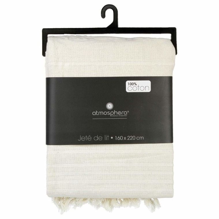 Atmosphera, narzuta na łóżko, 160-220 cm, kość słoniowa