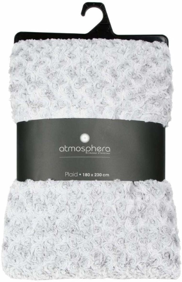 Atmosphera, narzuta na łóżko, bouclee, 180-230 cm, biała