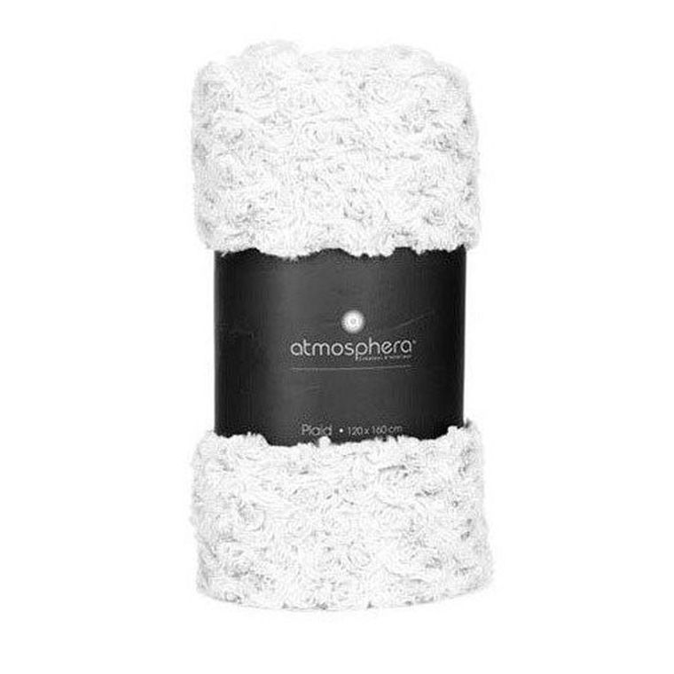 Atmosphera, narzuta na łóżko, szara imitująca sztuczne futro, 120-160 cm