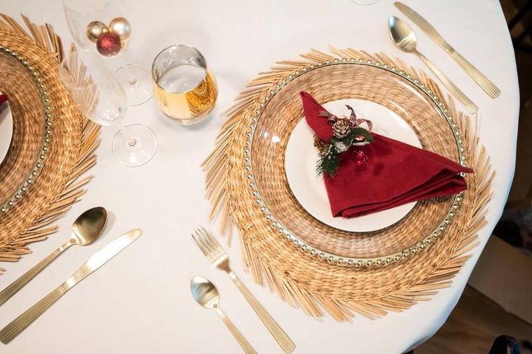 Atmosphera, obrączki na serwetki świąteczne, 2 szt.