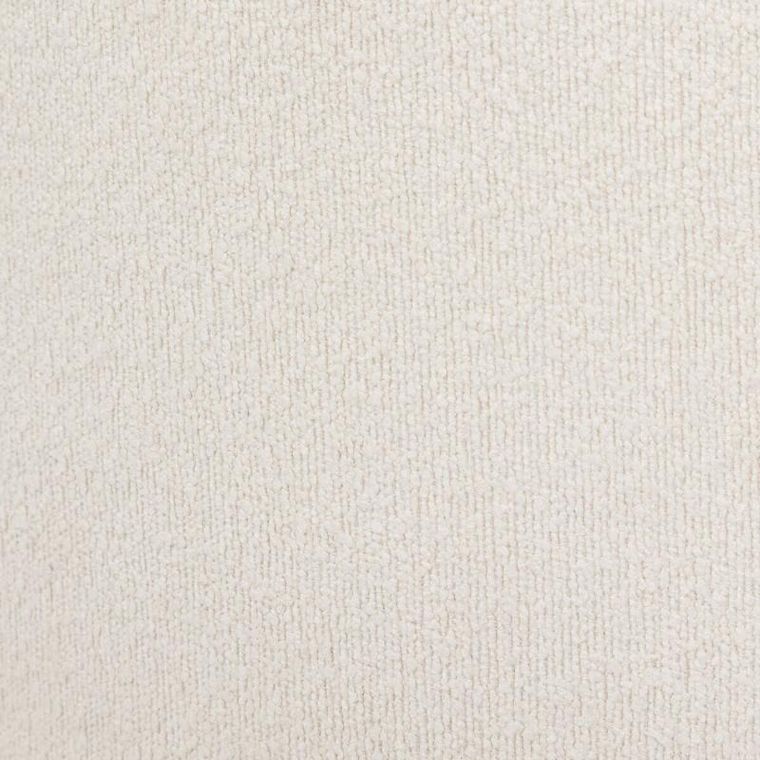 Atmosphera, okrągła pufa biała, Kaydi boucle, ø 35 cm