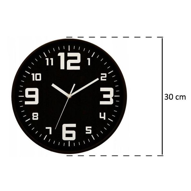 Atmosphera, okrągły plastikowy zegar ścienny, Ø 30 cm