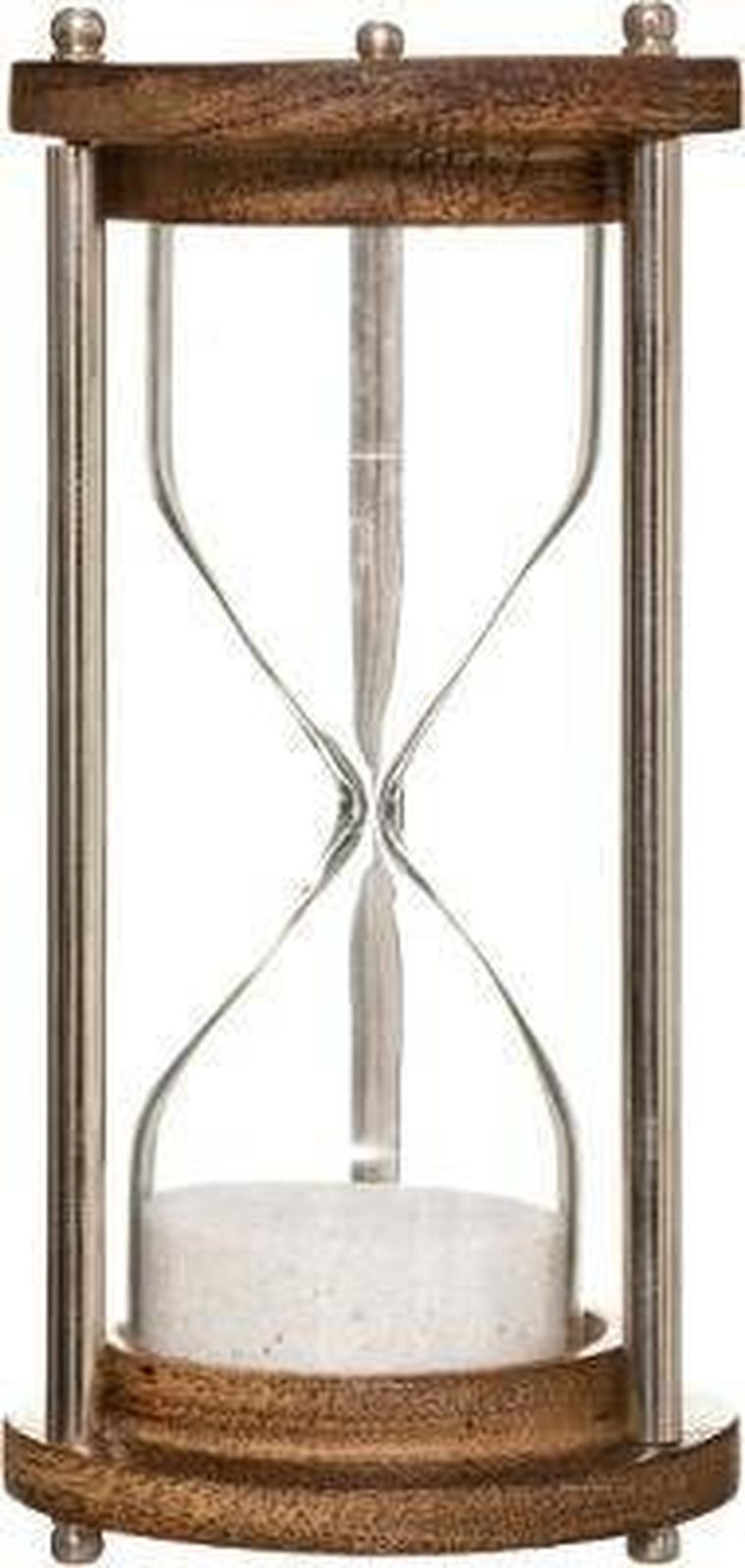 Atmosphera, ozdobna klepsydra, obudowa z drewna mango i metalu