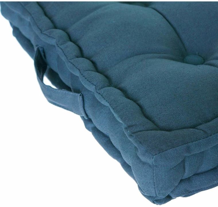 Atmosphera, poduszka do siedzenia na podłodze, 40-40-8 cm, morski