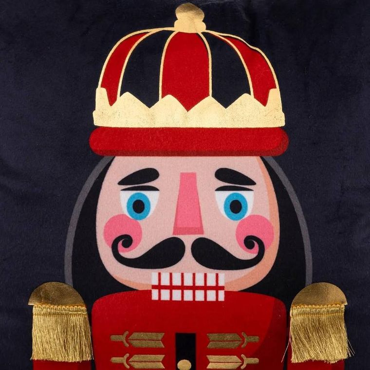 Atmosphera, poduszka świąteczna, Dziadek do orzechów, 40-40 cm