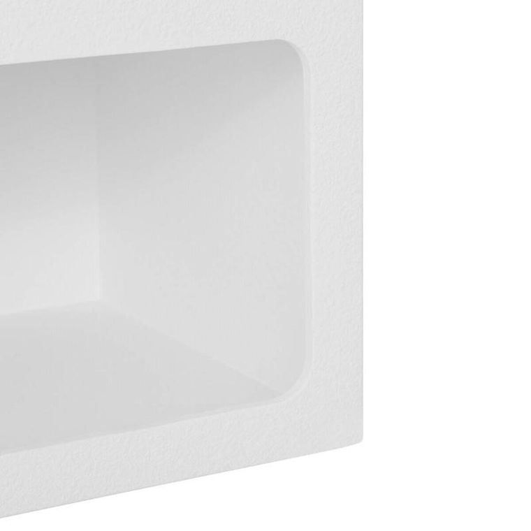 Atmosphera, półka na ścianę biała, Soleya, 40-30-55 cm