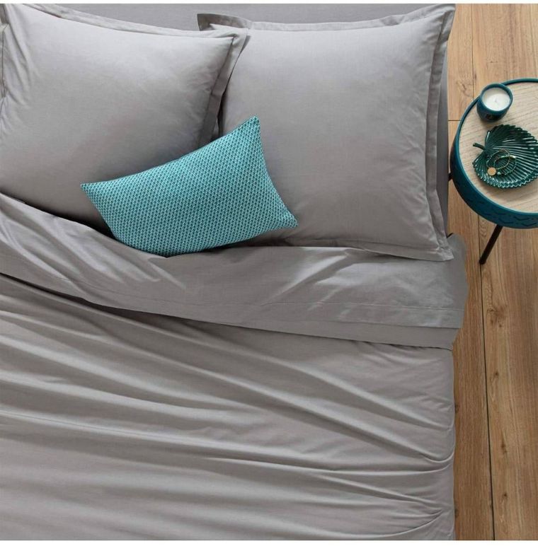 Atmosphera, poszewka na poduszkę z bawełny, 50-70 cm, szara