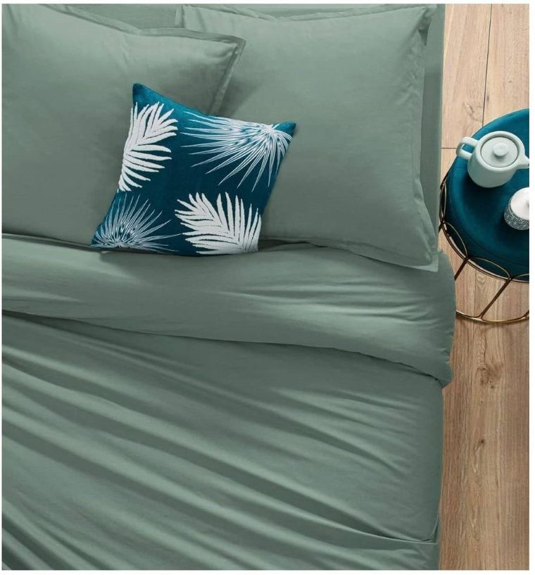 Atmosphera, poszewka na poduszkę z bawełny, 50-70 cm, zielona