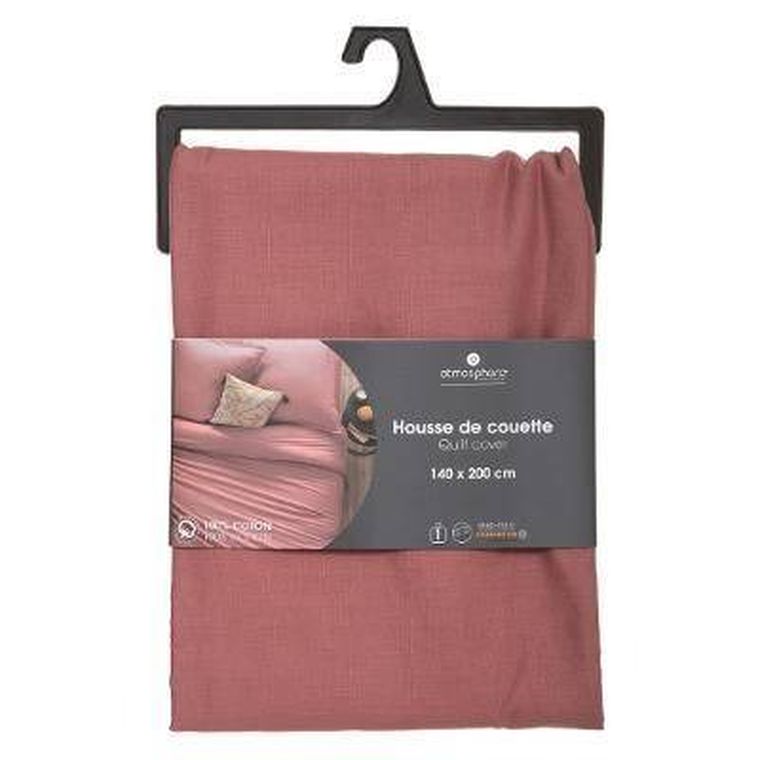 Atmosphera, poszwa na kołdrę, 140-200 cm, bawełna, koralowa