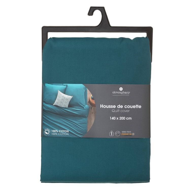 Atmosphera, poszwa na kołdrę, 140-200 cm, bawełna, morska